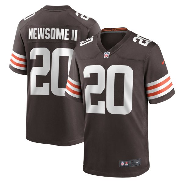 Men's Cleveland Browns Gregory Newsome II Nike Brown Game Jersey