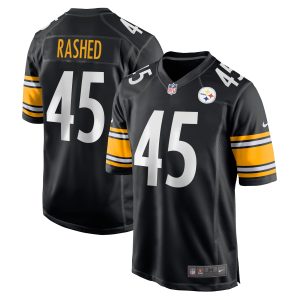 Men's Pittsburgh Steelers Hamilcar Rashed Jr. Nike Black Game Player Jersey
