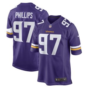 Men's Minnesota Vikings Harrison Phillips Nike Purple Game Player Jersey