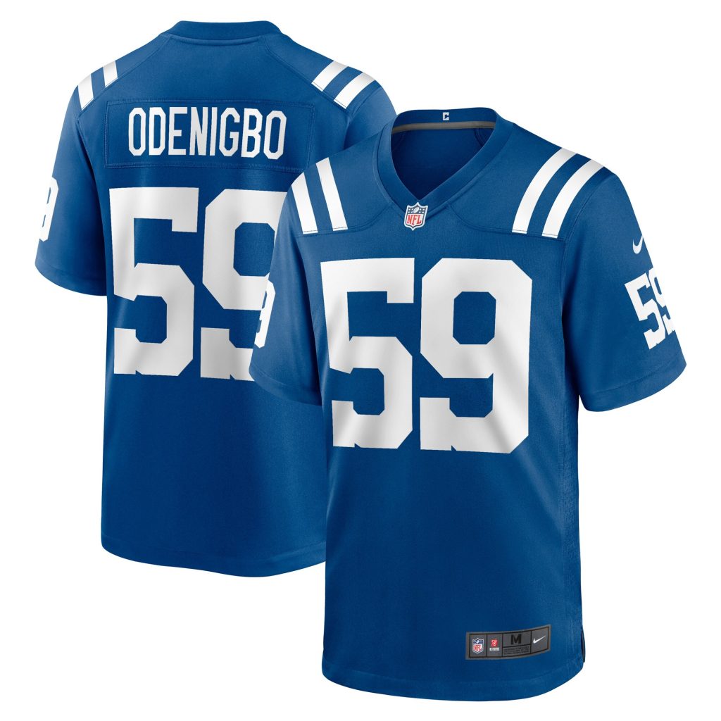 Men's Indianapolis Colts Ifeadi Odenigbo Nike Royal Game Player Jersey