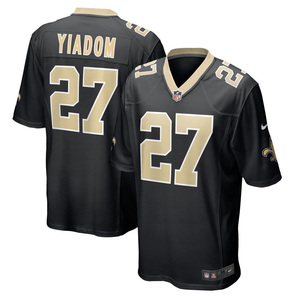 Isaac Yiadom New Orleans Saints Nike Team Game Jersey -  Black