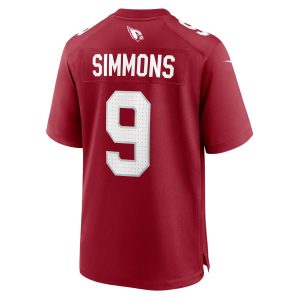 Men's Arizona Cardinals Isaiah Simmons Nike Cardinal Game Player Jersey