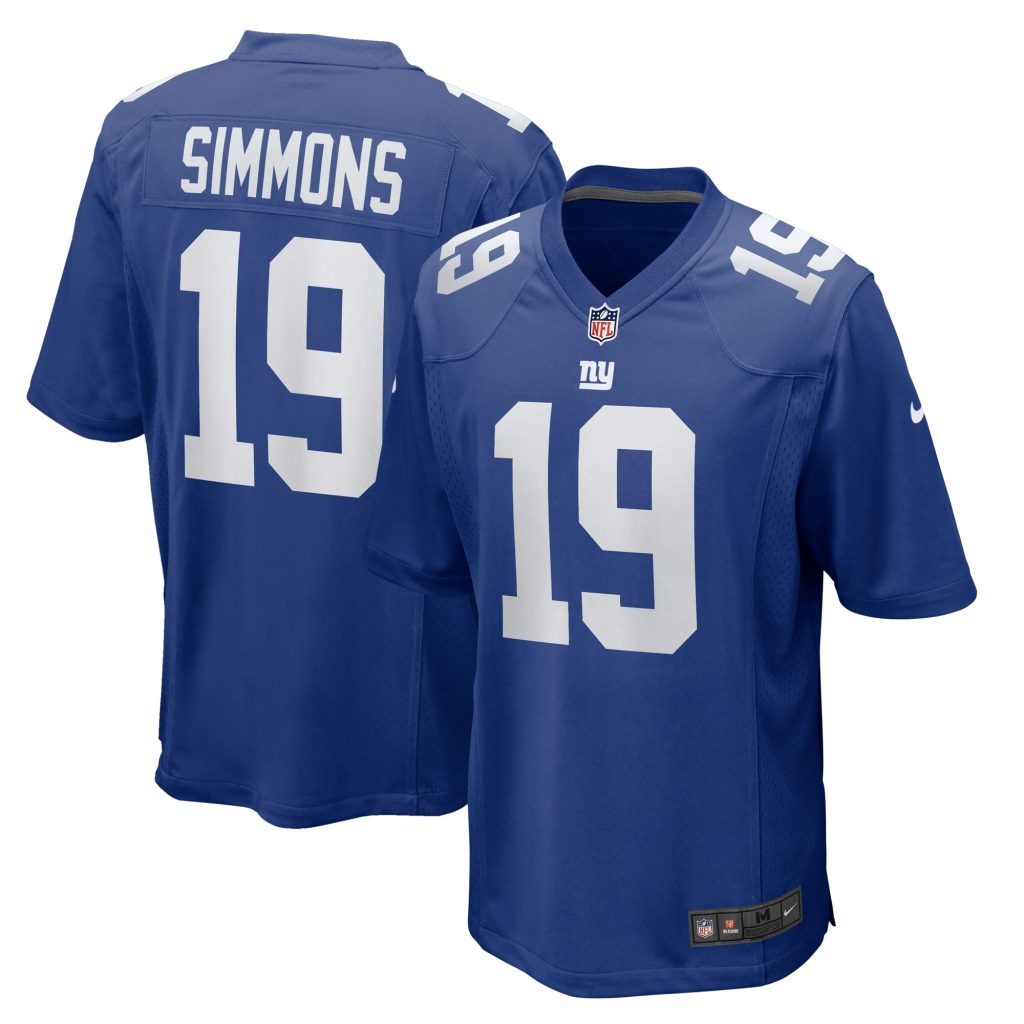 Isaiah Simmons New York Giants Nike Team Game Jersey -  Royal