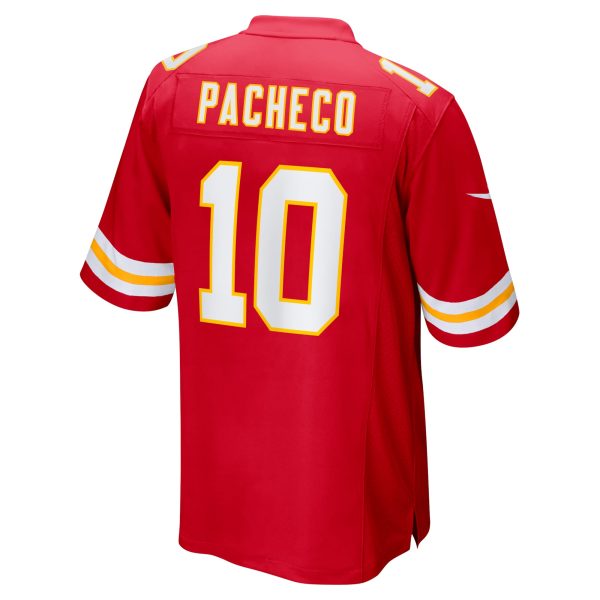 Men's Kansas City Chiefs Isiah Pacheco Nike Red Super Bowl LVII Patch Game Jersey