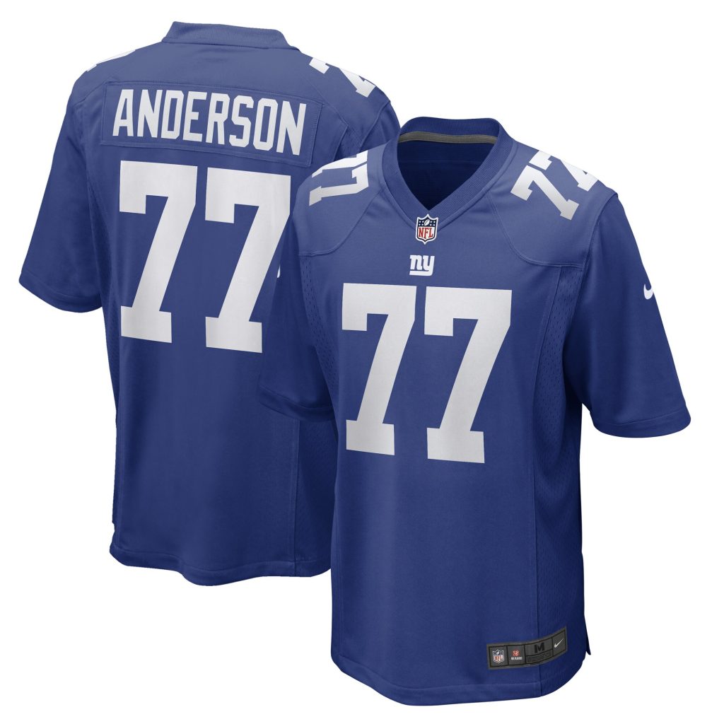 Men's New York Giants Jack Anderson Nike Royal Game Player Jersey