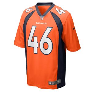 Men's Denver Broncos Jacob Bobenmoyer Nike Orange Game Jersey