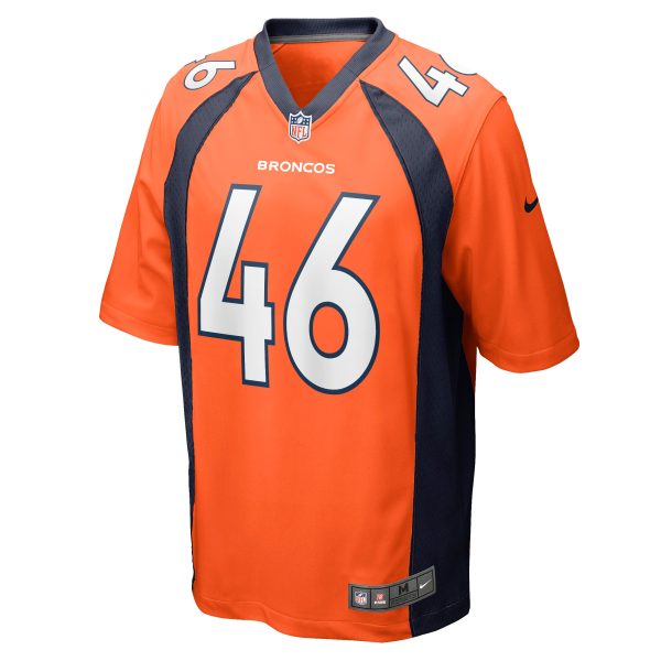 Men's Denver Broncos Jacob Bobenmoyer Nike Orange Game Jersey