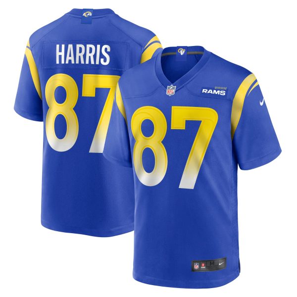 Men's Los Angeles Rams Jacob Harris Nike Royal Game Player Jersey