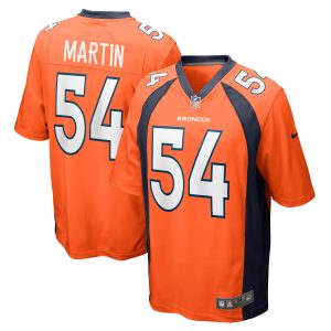 Men's Denver Broncos Jacob Martin Nike Orange Game Player Jersey