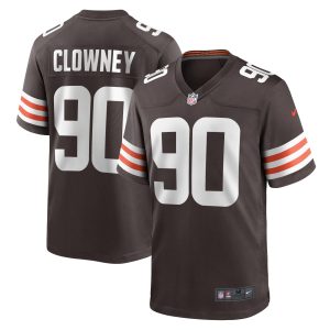 Men's Cleveland Browns Jadeveon Clowney Nike Brown Game Player Jersey