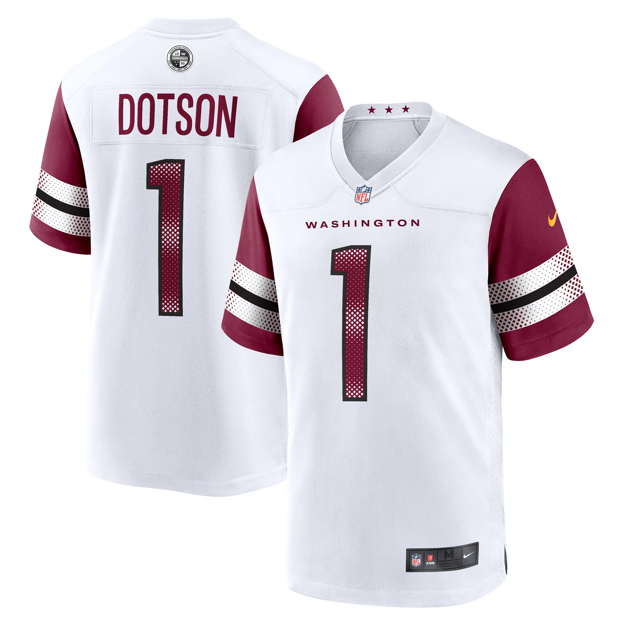 Men's Washington Commanders Jahan Dotson Nike White Game Player Jersey