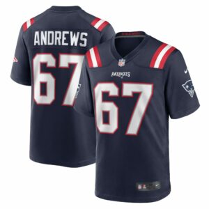 Jake Andrews New England Patriots Nike Team Game Jersey -  Navy