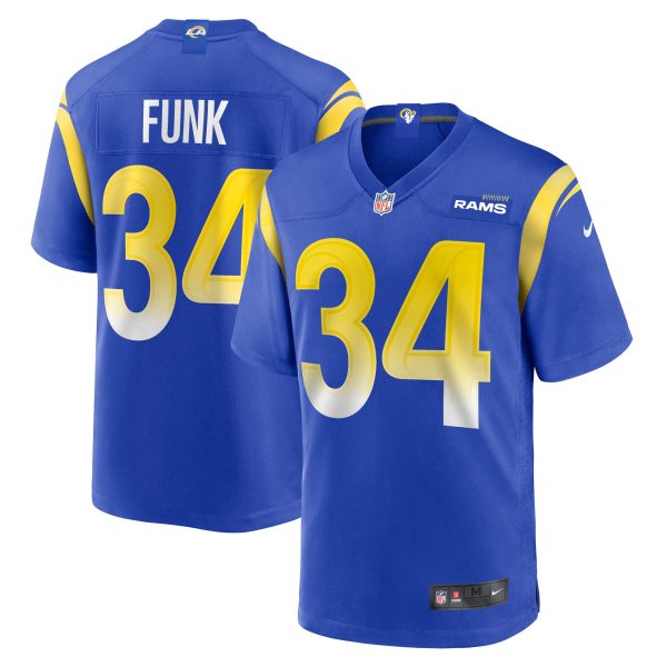 Men's Los Angeles Rams Jake Funk Nike Royal Game Player Jersey