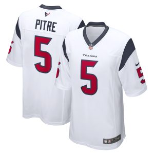 Men's Houston Texans Jalen Pitre Nike White Game Player Jersey