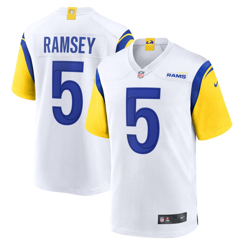 Men's Los Angeles Rams Jalen Ramsey Nike White Alternate Game Jersey
