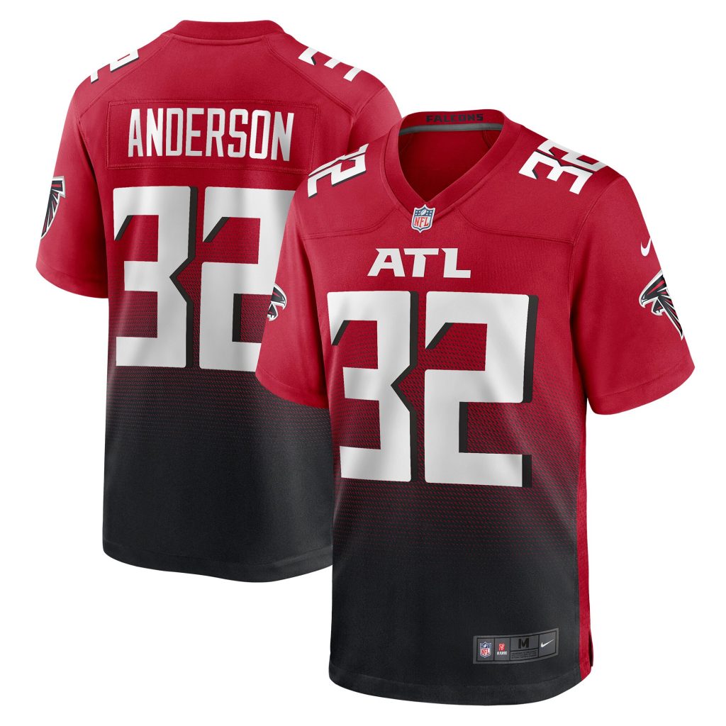 Men's Atlanta Falcons Jamal Anderson Nike Red Retired Player Alternate Game Jersey