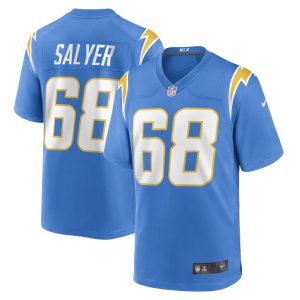 Men's Los Angeles Chargers Jamaree Salyer Nike Powder Blue Game Player Jersey