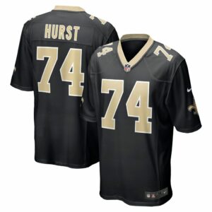 Men's New Orleans Saints James Hurst Nike Black Game Jersey