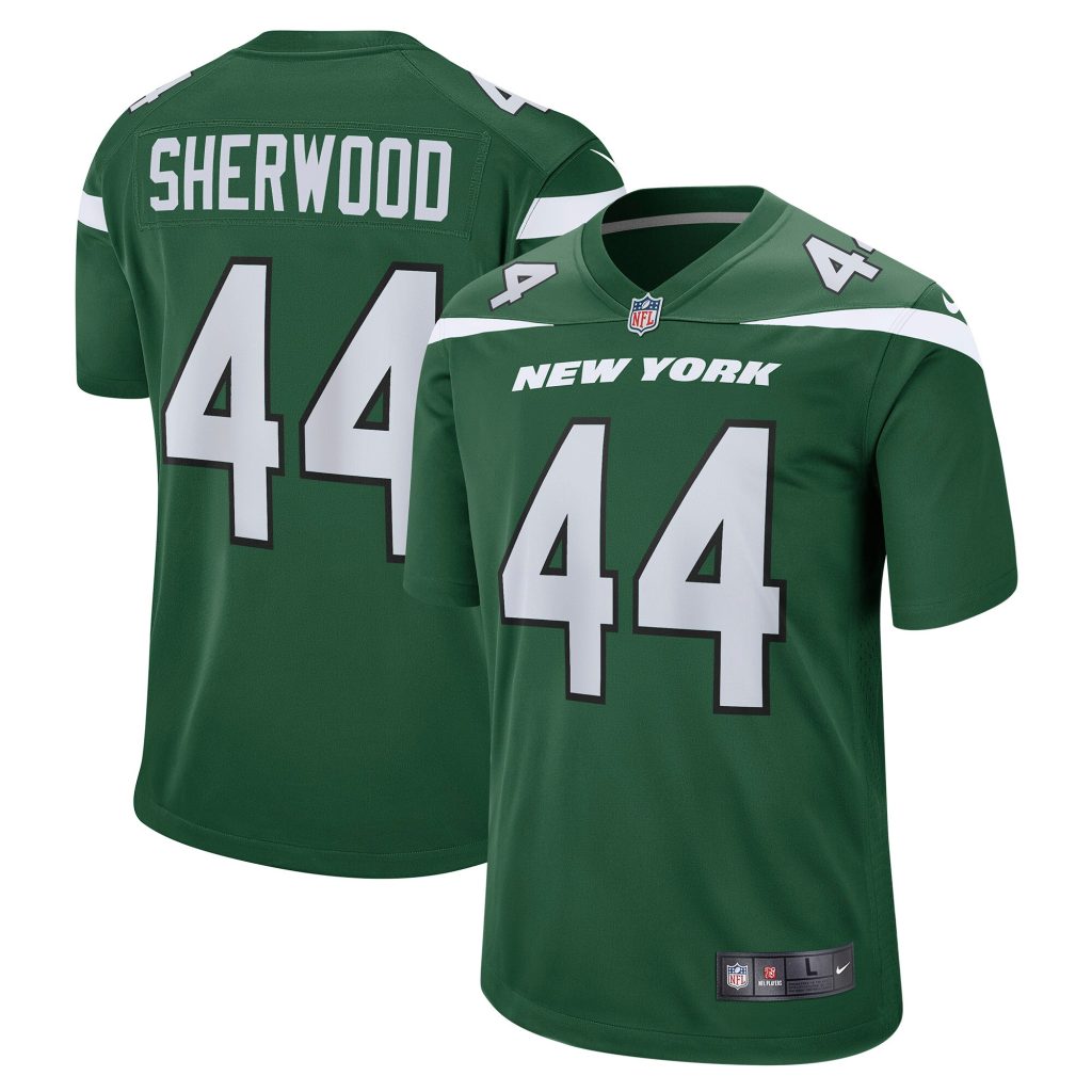 Men's New York Jets Jamien Sherwood Nike Gotham Green Game Jersey