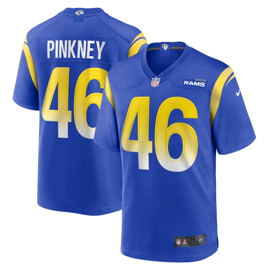 Men's Los Angeles Rams Jared Pinkney Nike Royal Game Player Jersey
