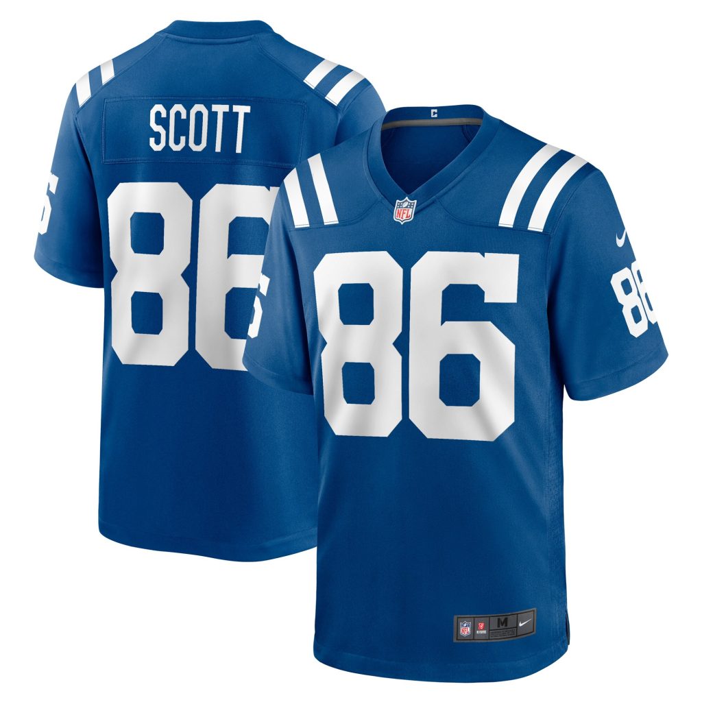 Men's Indianapolis Colts Jared Scott Nike Royal Game Player Jersey