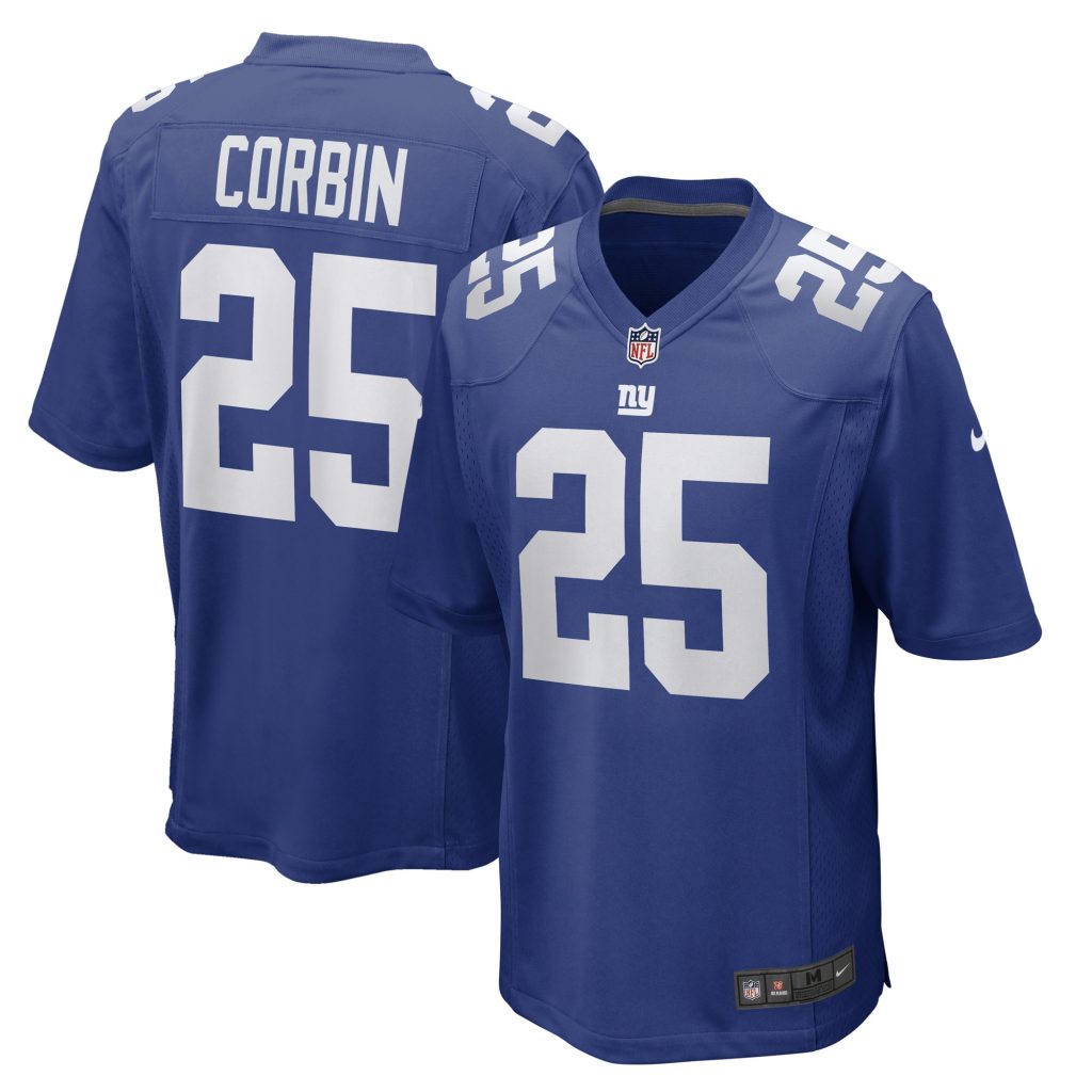 Men's New York Giants Jashaun Corbin Nike Royal Game Player Jersey