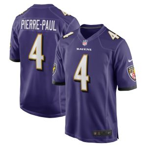 Men's Baltimore Ravens Jason Pierre-Paul Nike Purple Home Game Player Jersey