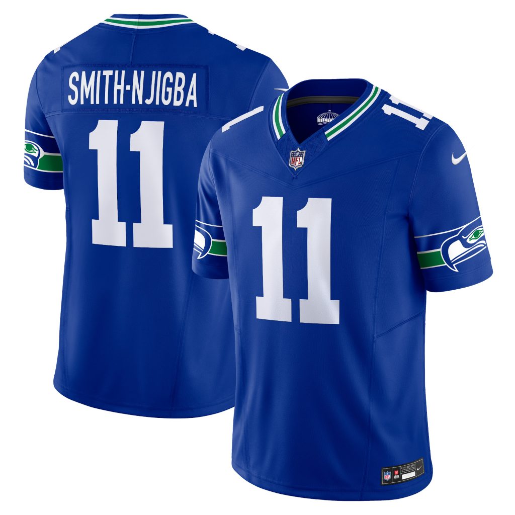 Jaxon Smith-Njigba Seattle Seahawks Nike Alternate Vapor F.U.S.E. Limited Jersey - Royal