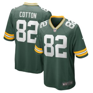 Men's Green Bay Packers Jeff Cotton Nike Green Home Game Player Jersey