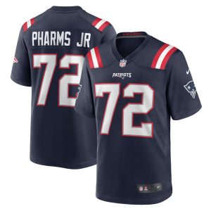 Men's New England Patriots Jeremiah Pharms Jr. Nike Navy Game Player Jersey