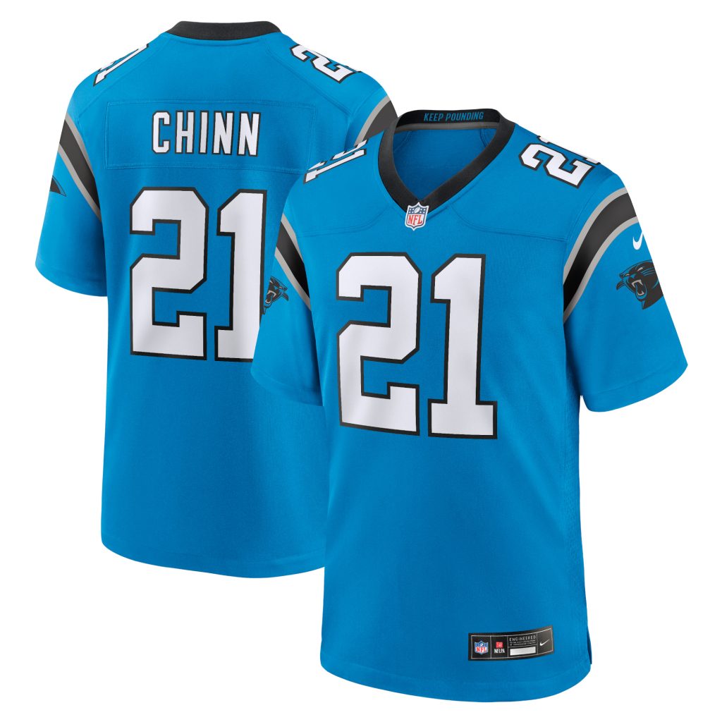 Men's Carolina Panthers Jeremy Chinn Nike Blue Alternate Game Jersey