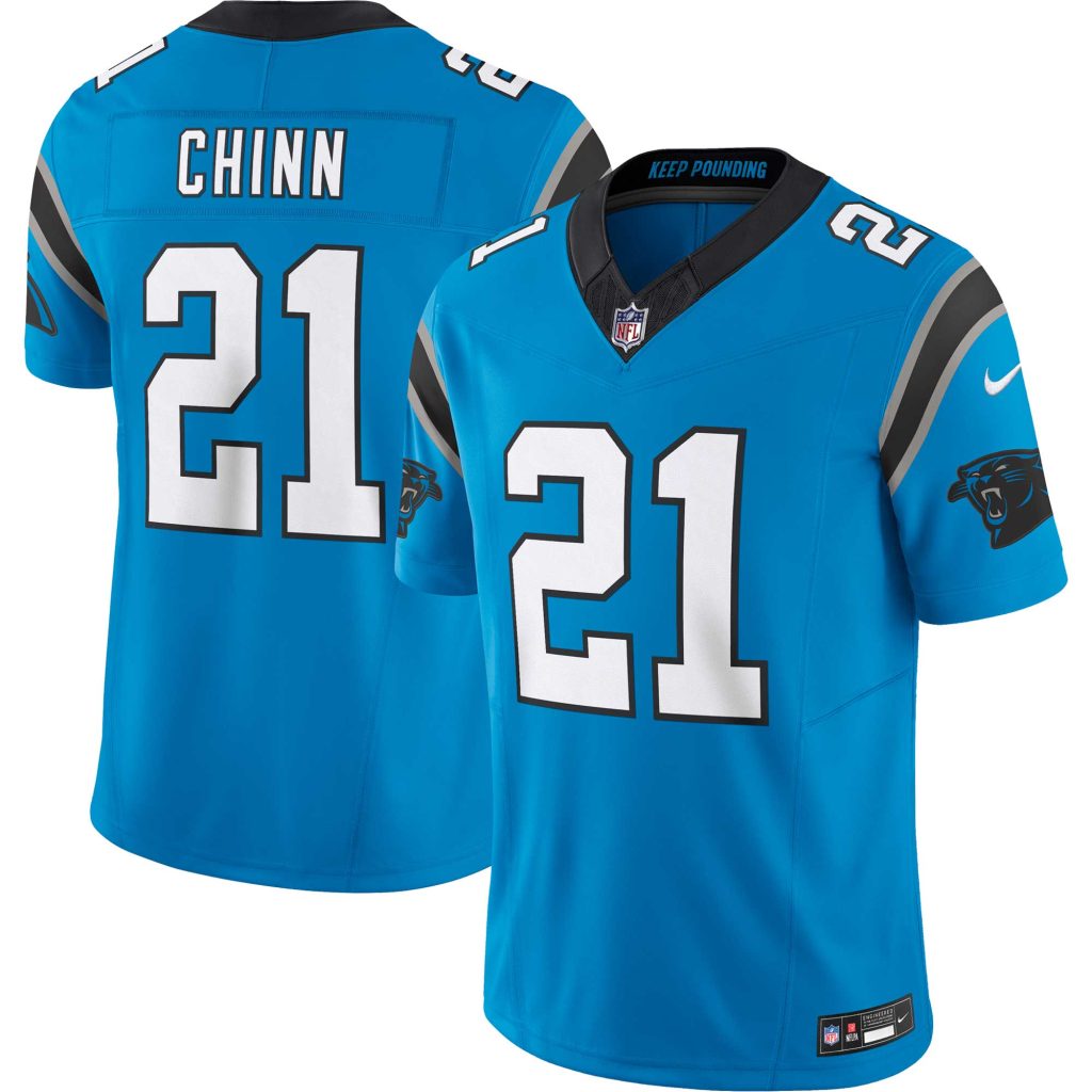 Men's Carolina Panthers Jeremy Chinn Nike Blue Vapor F.U.S.E. Limited Jersey
