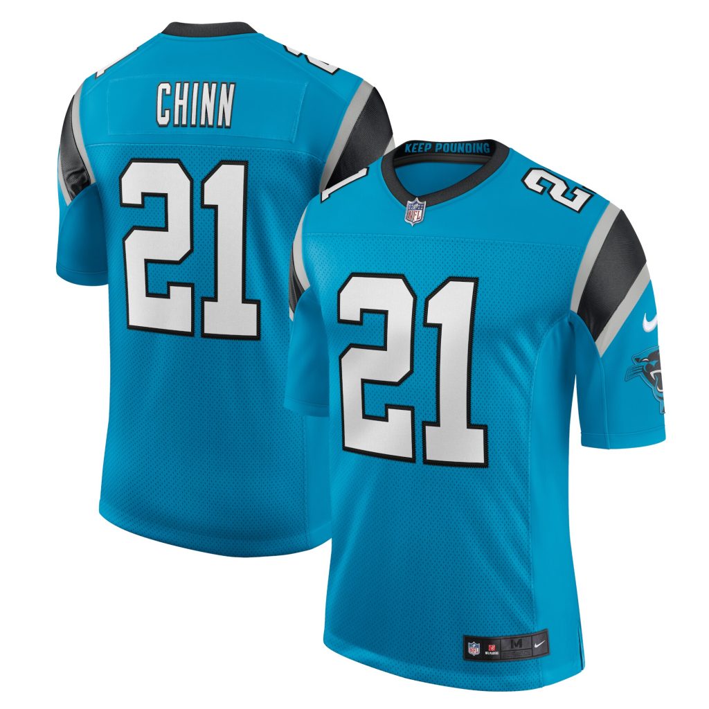 Men's Carolina Panthers Jeremy Chinn Nike Blue Vapor Limited Jersey