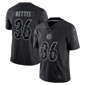 Men's Pittsburgh Steelers Jerome Bettis Nike Black Retired Player RFLCTV Limited Jersey