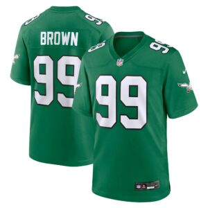 Jerome Brown Philadelphia Eagles Nike Alternate Game Jersey - Kelly Green