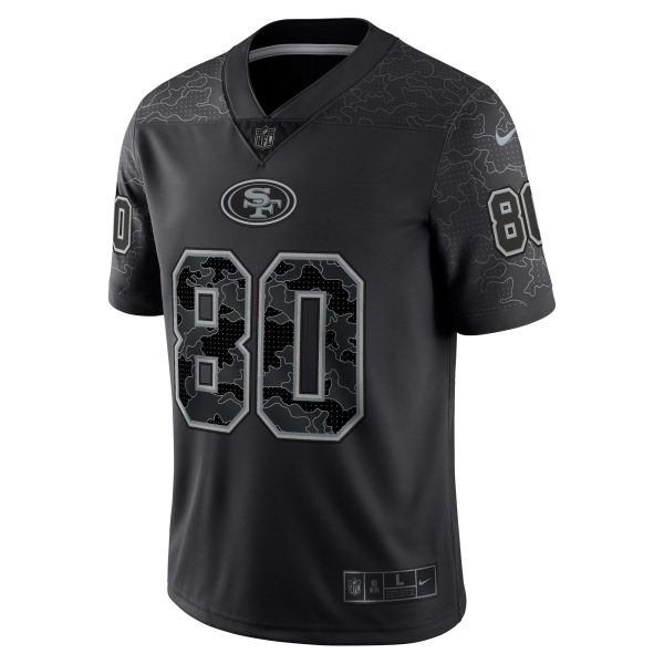 Men's San Francisco 49ers Jerry Rice Nike Black Retired Player RFLCTV Limited Jersey