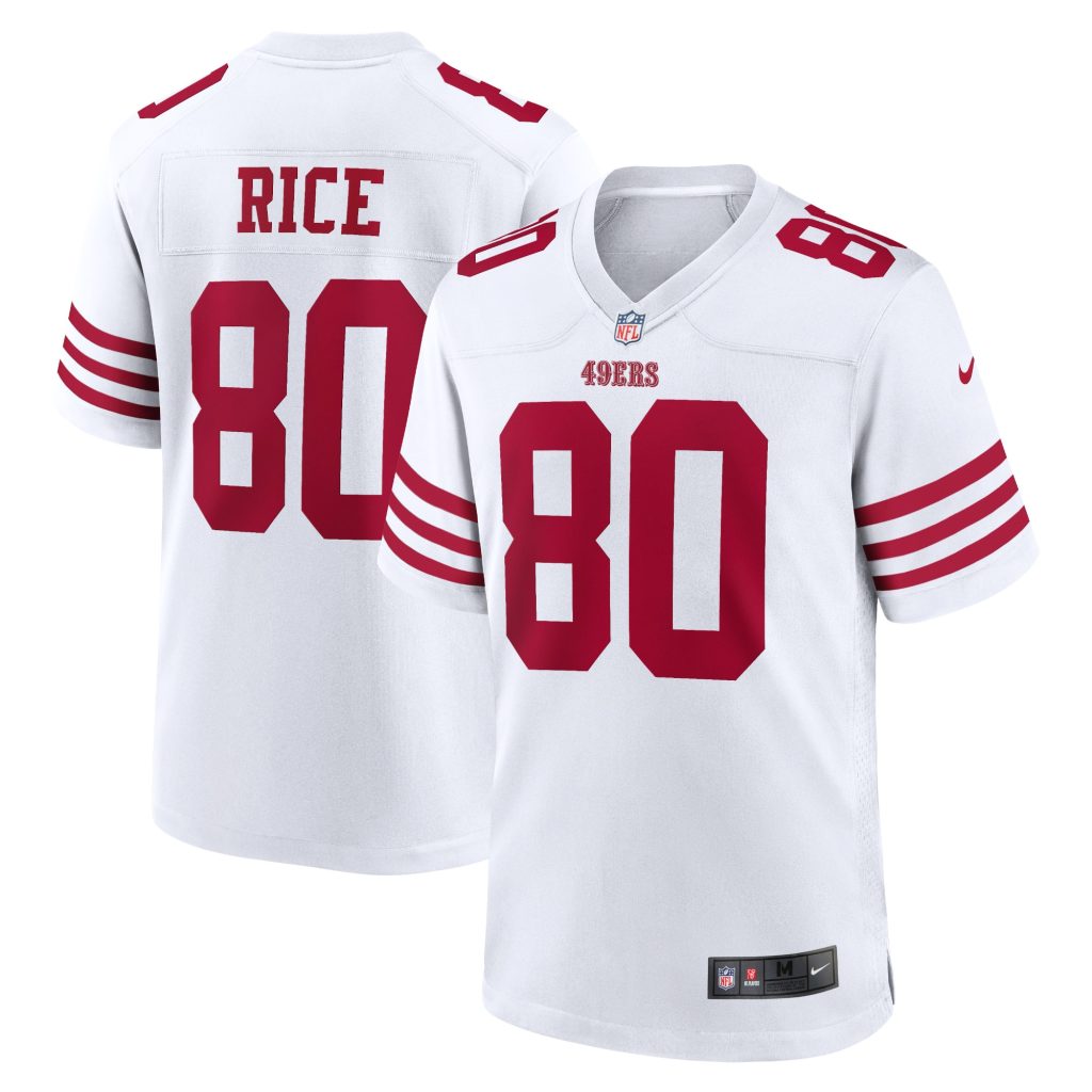 Men's San Francisco 49ers Jerry Rice Nike White Retired Player Game Jersey