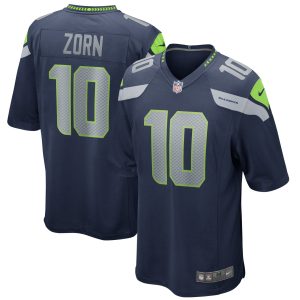 Men's Seattle Seahawks Jim Zorn Nike College Navy Game Retired Player Jersey