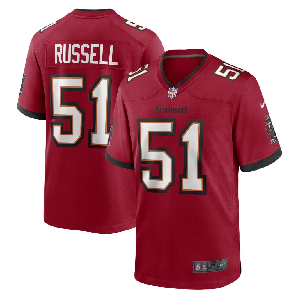 Men's Tampa Bay Buccaneers J.J. Russell Nike Red Game Player Jersey