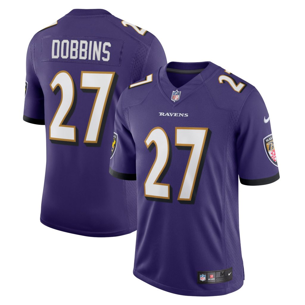Men's Baltimore Ravens J.K. Dobbins Nike Purple Vapor Limited Jersey