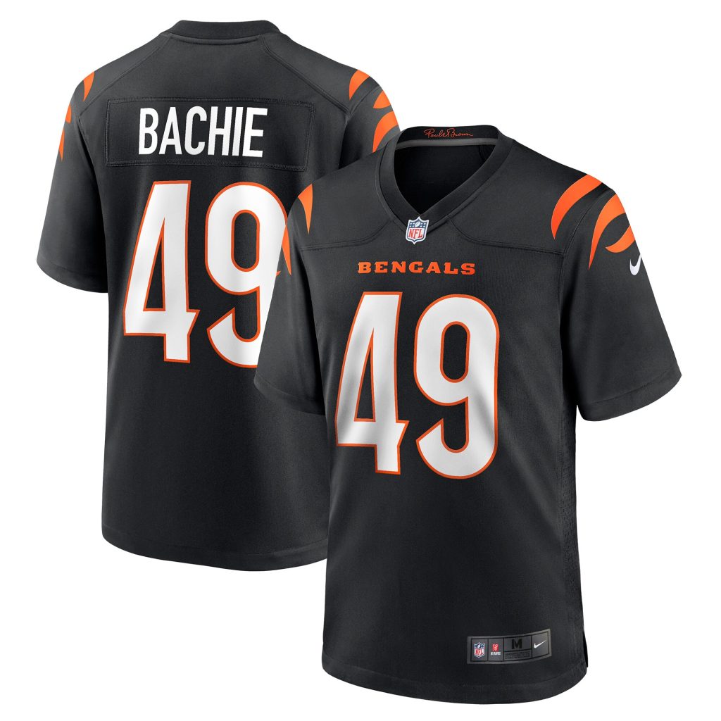 Men's Cincinnati Bengals Joe Bachie Nike Black Game Jersey