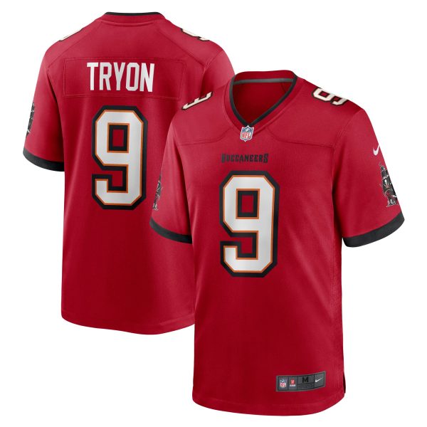 Men's Tampa Bay Buccaneers Joe Tryon Nike Red 2021 NFL Draft First Round Pick No. 32 Game Jersey