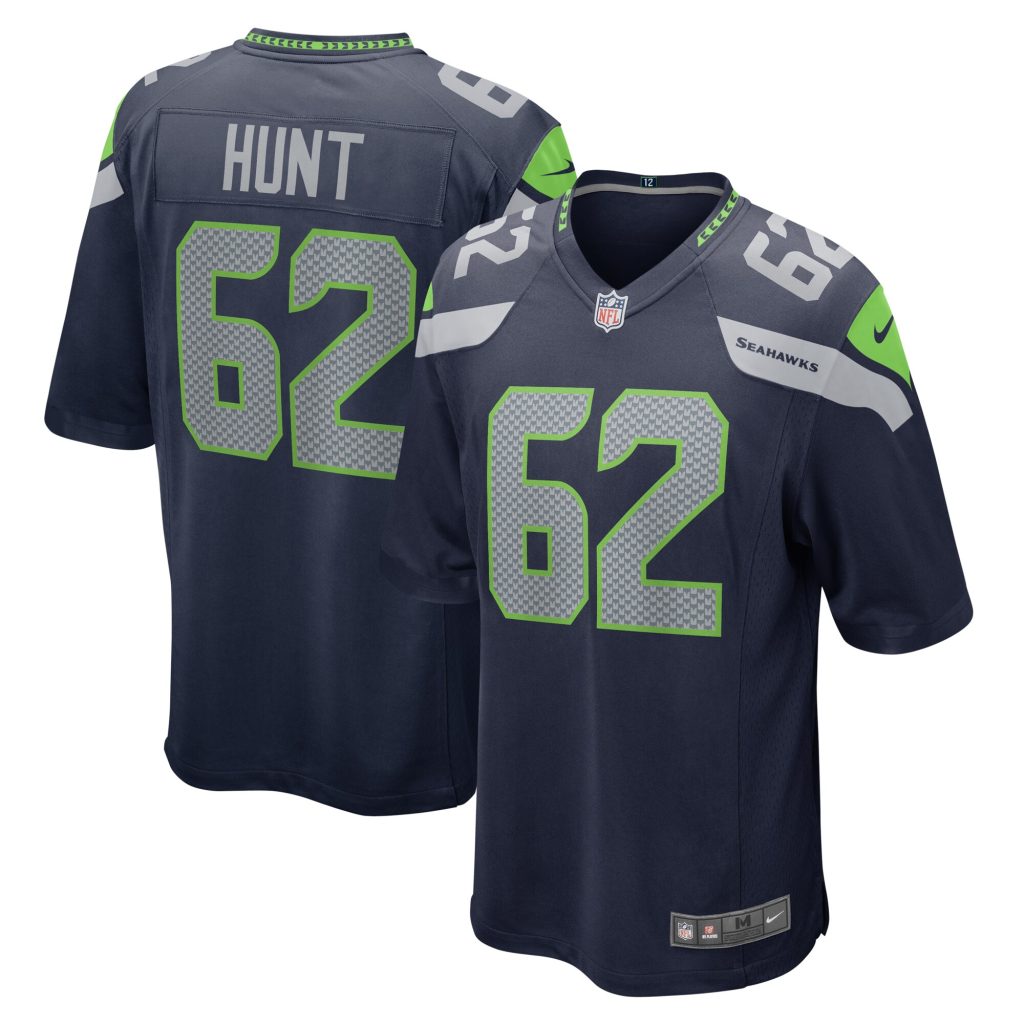 Men's Seattle Seahawks Joey Hunt Nike College Navy Home Game Player Jersey