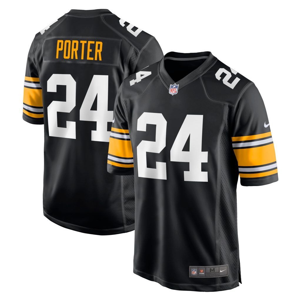 Men's Pittsburgh Steelers Joey Porter Jr. Nike Black Alternate Game Jersey