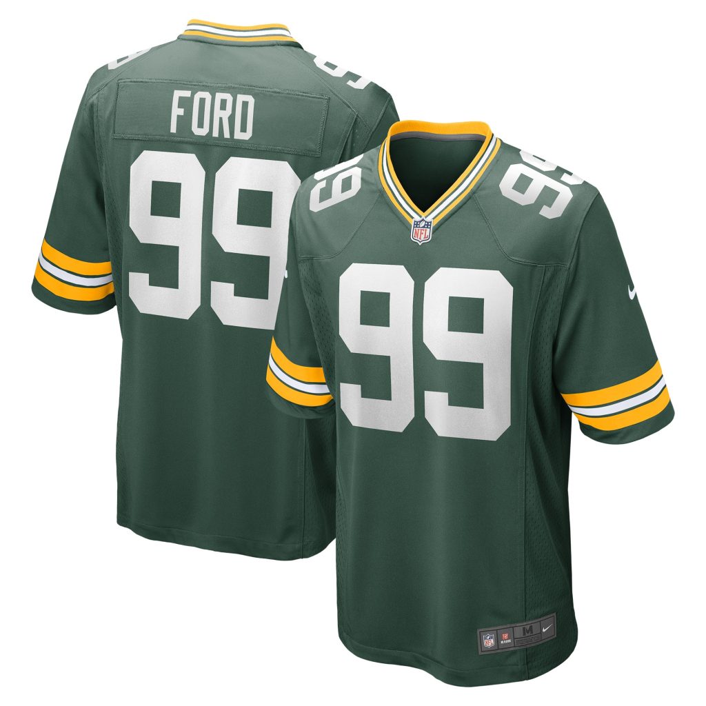 Men's Green Bay Packers Jonathan Ford Nike Green Game Player Jersey