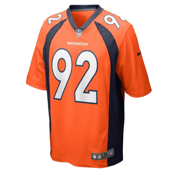 Men's Denver Broncos Jonathan Harris Nike Orange Game Jersey