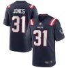Men's New England Patriots Jonathan Jones Nike Navy Game Jersey