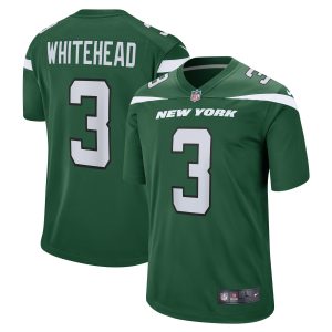 Men's New York Jets Jordan Whitehead Nike Gotham Green Game Player Jersey