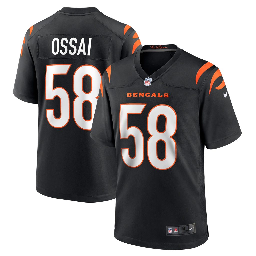 Men's Cincinnati Bengals Joseph Ossai Nike Black Game Jersey