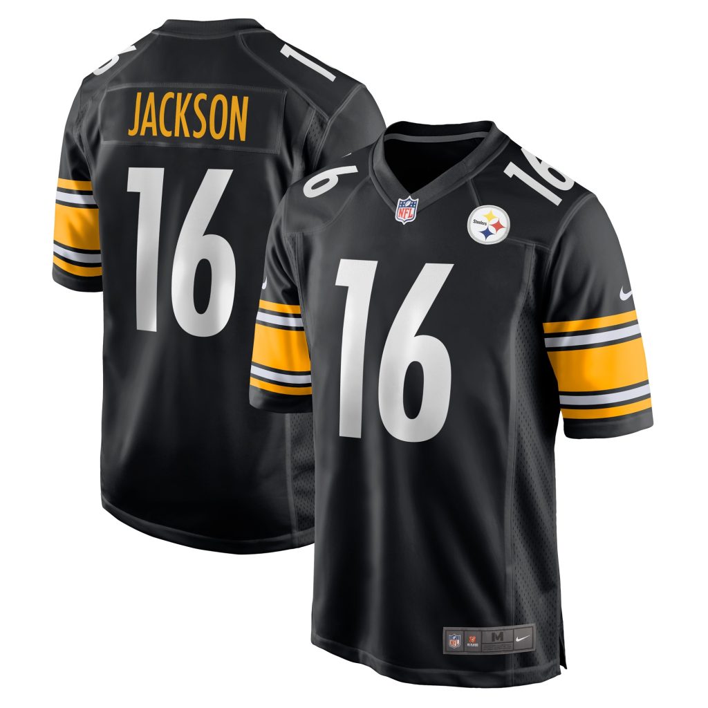 Men's Pittsburgh Steelers Josh Jackson Nike Black Game Player Jersey